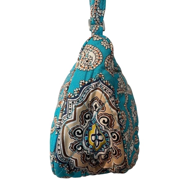 NWT Vera Bradley Frannie Totally Turq Crossbody Purse Bag Retired Print Quilted - Picture 6 of 9